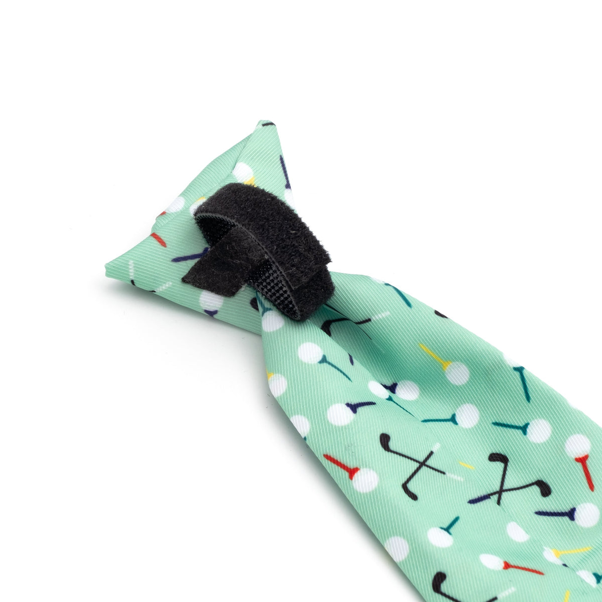 Golf Dog Neck Tie – Polyester, Green, Sizes S, L