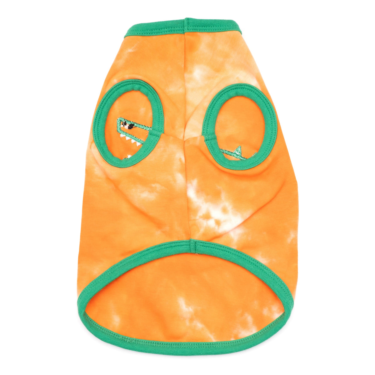 Alligator Dog Tank Top – Cotton, Orange, Sizes XS–XXL