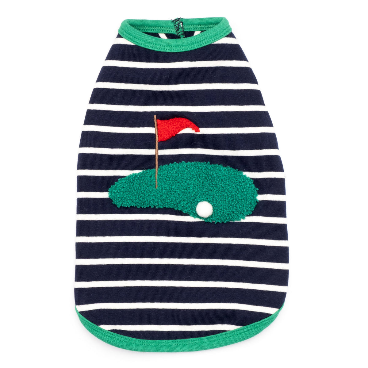 Golf Dog Tank Top – Cotton, Navy/White, Sizes XS–XXL