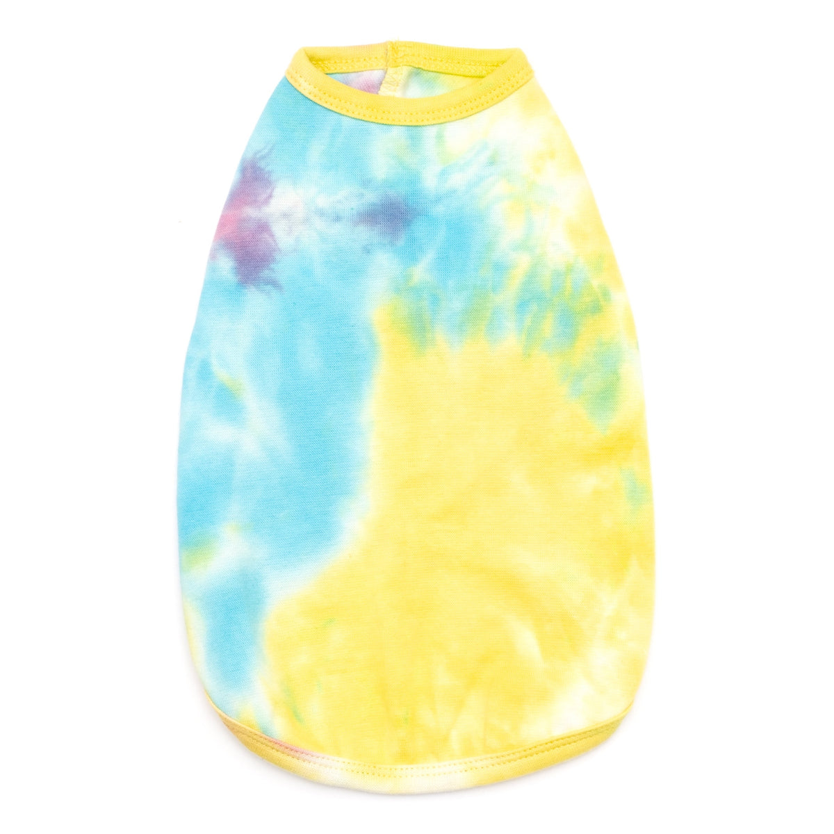 Tie Dye Dog Tank Top – Cotton, Multicolored, Sizes XS–XXL