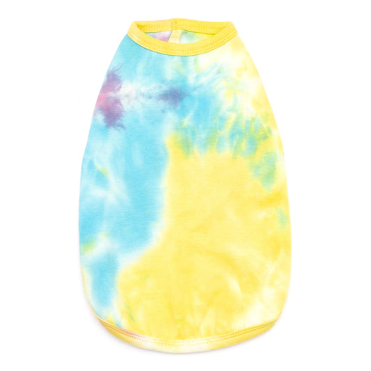 Tie Dye Dog Tank Top – Cotton, Multicolored, Sizes XS–XXL
