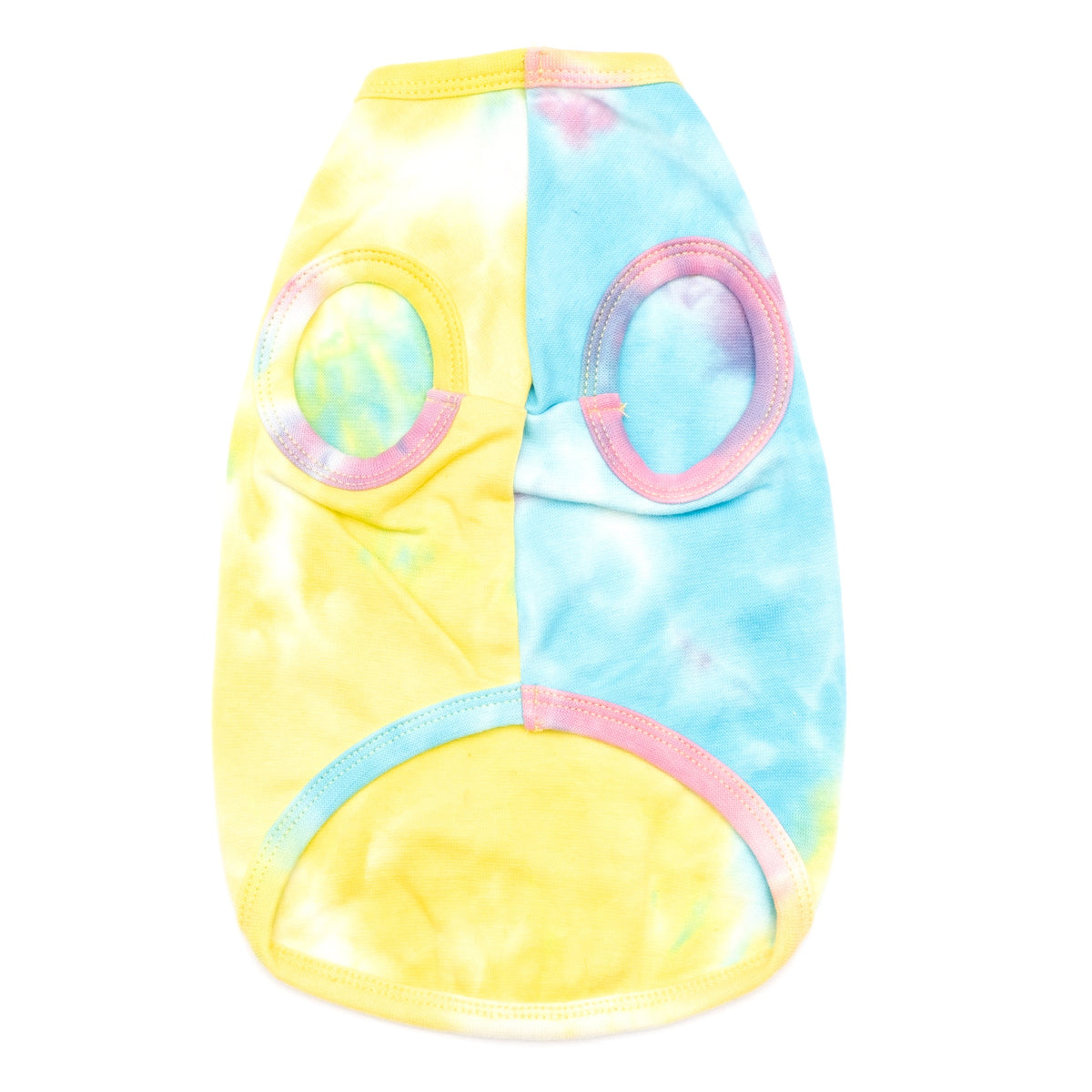 Tie Dye Dog Tank Top – Cotton, Multicolored, Sizes XS–XXL