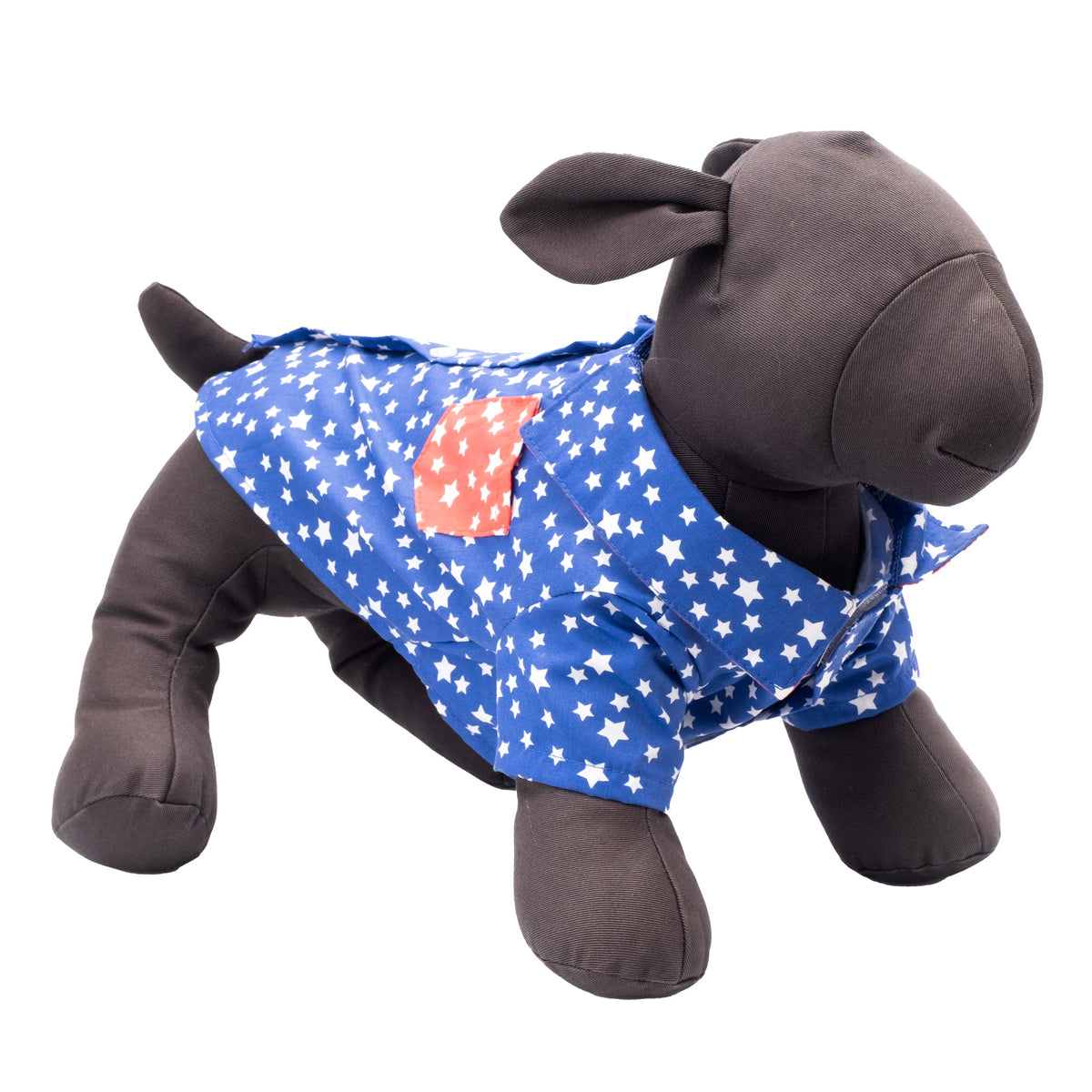 Stars Dog Shirt – Cotton, Navy, Sizes XS–XXL