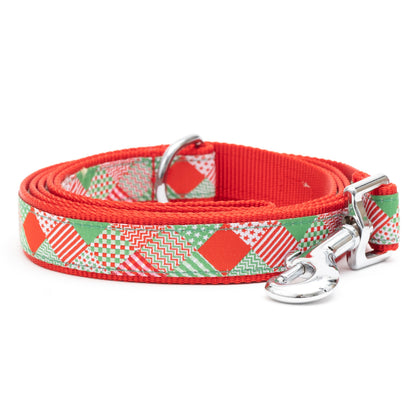 Americana Holiday Dog Leash – Red/Green, Size L