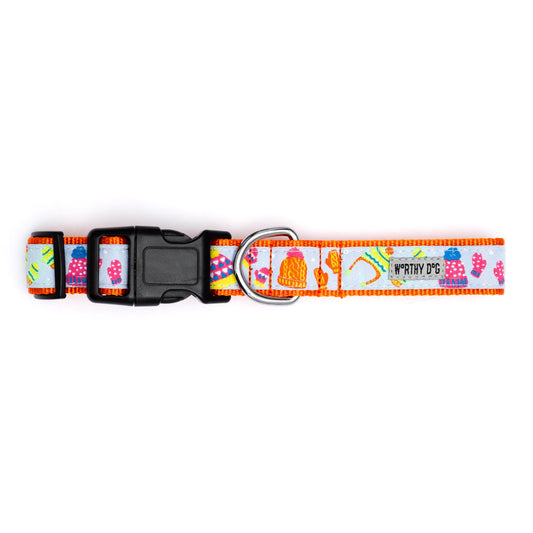 Brrr! Dog Collar – Blue, Sizes XS–XL