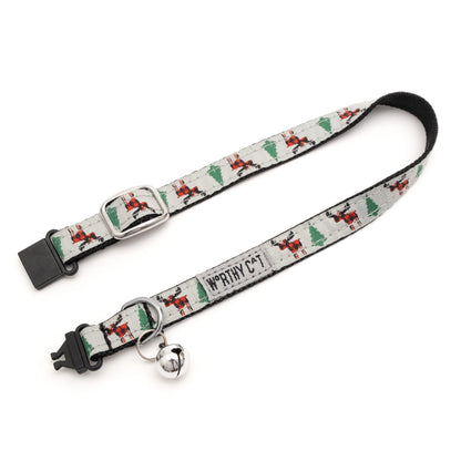 Buffalo Moose Cat Collar – Gray, Size One Size