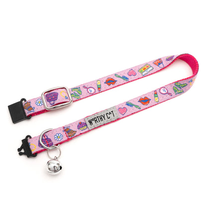 Fashionista Cat Collar – Pink, Size One Size