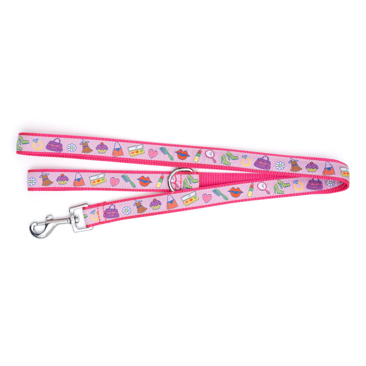 Fashionista Dog Leash – Pink, Sizes S, L