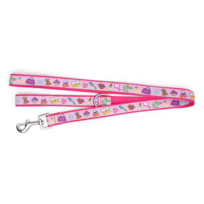 Fashionista Dog Leash – Pink, Sizes S, L