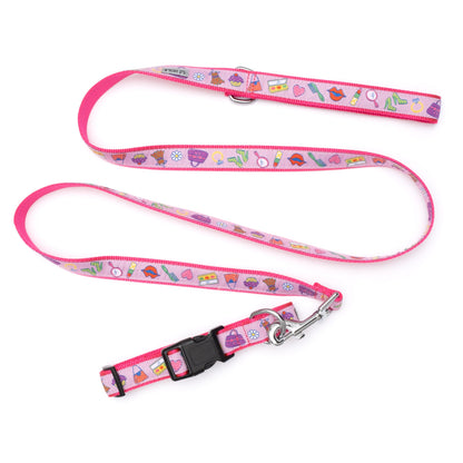 Fashionista Dog Leash – Pink, Sizes S, L
