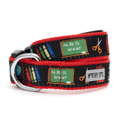 K9 College Dog Collar – Black, Sizes XS–XL