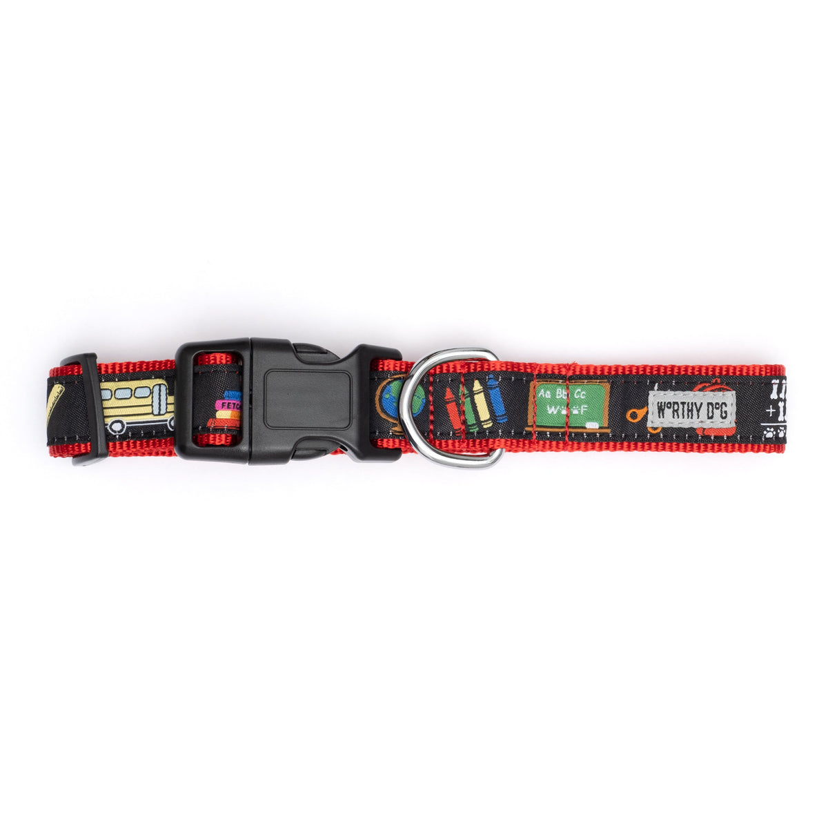 K9 College Dog Collar – Black, Sizes XS–XL