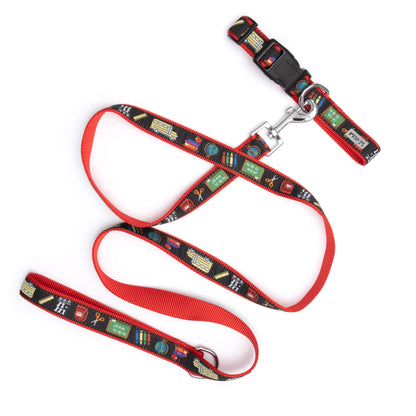 K9 College Dog Collar – Black, Sizes XS–XL
