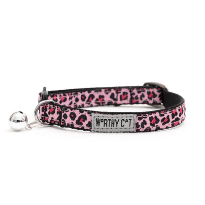 Leopard Cat Collar – Pink, Size One Size