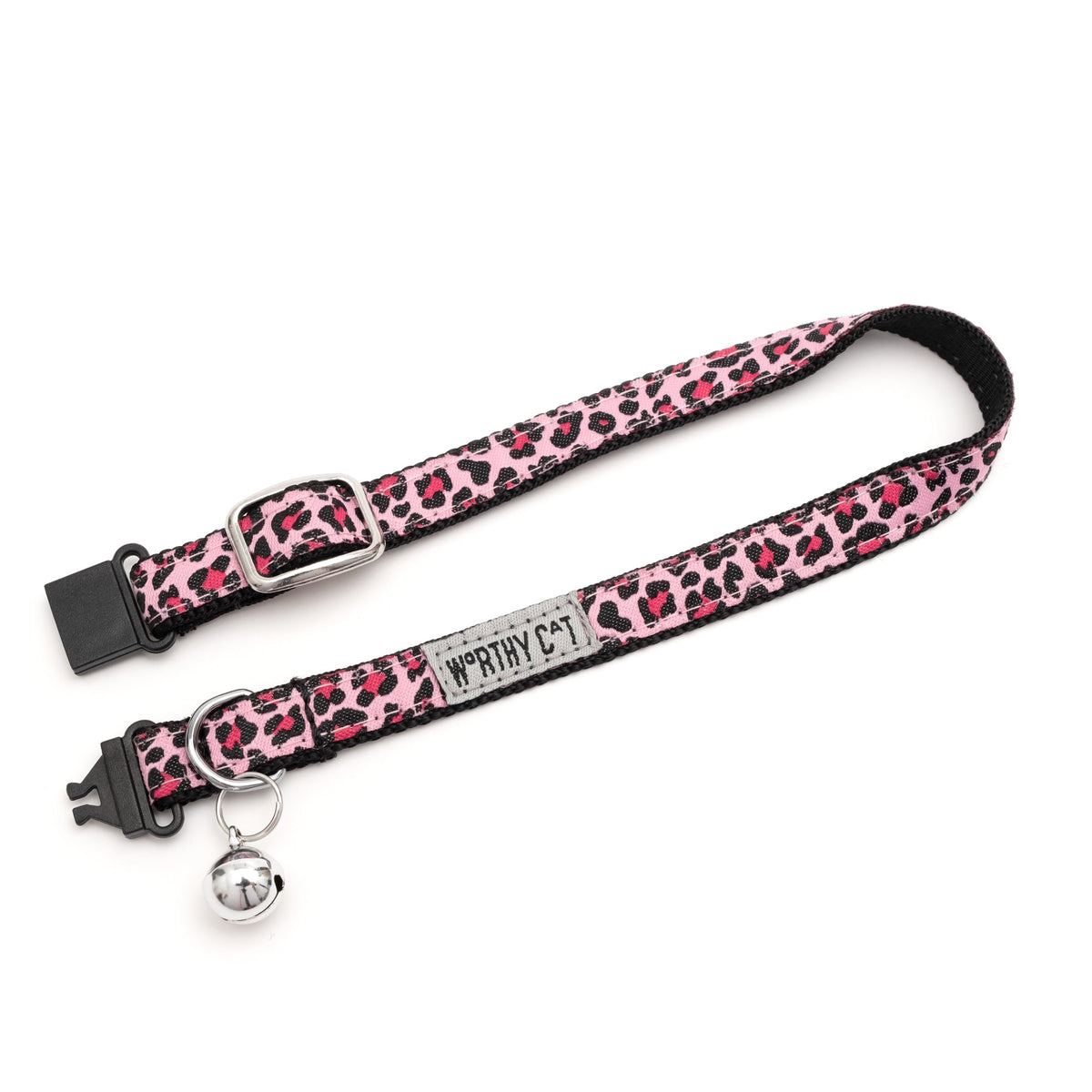 Leopard Cat Collar – Pink, Size One Size