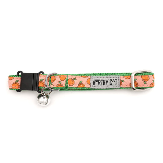 Peachy Keen Cat Collar – Peach, Size One Size