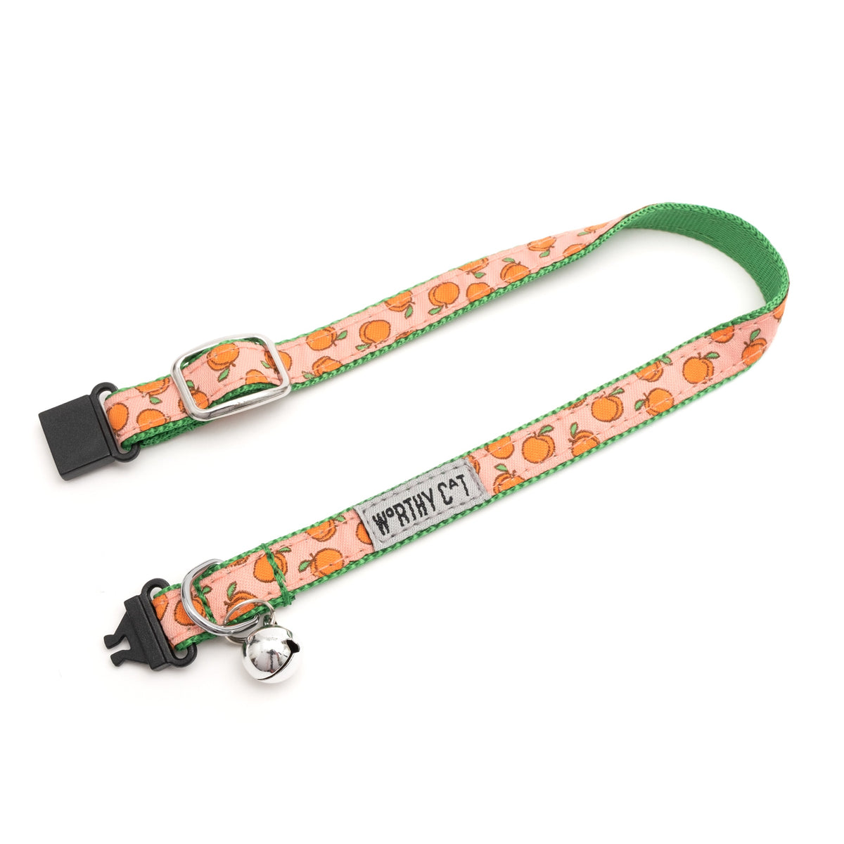 Peachy Keen Cat Collar – Peach, Size One Size