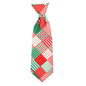 Americana Holiday Dog Neck Tie – Polyester, Red/Green, Sizes S, L