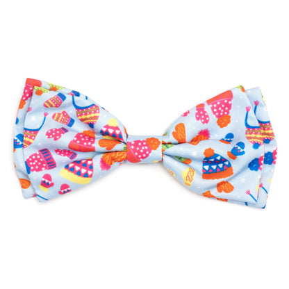 Brrrr! Dog Bow Tie – Polyester, Blue, Sizes S, L
