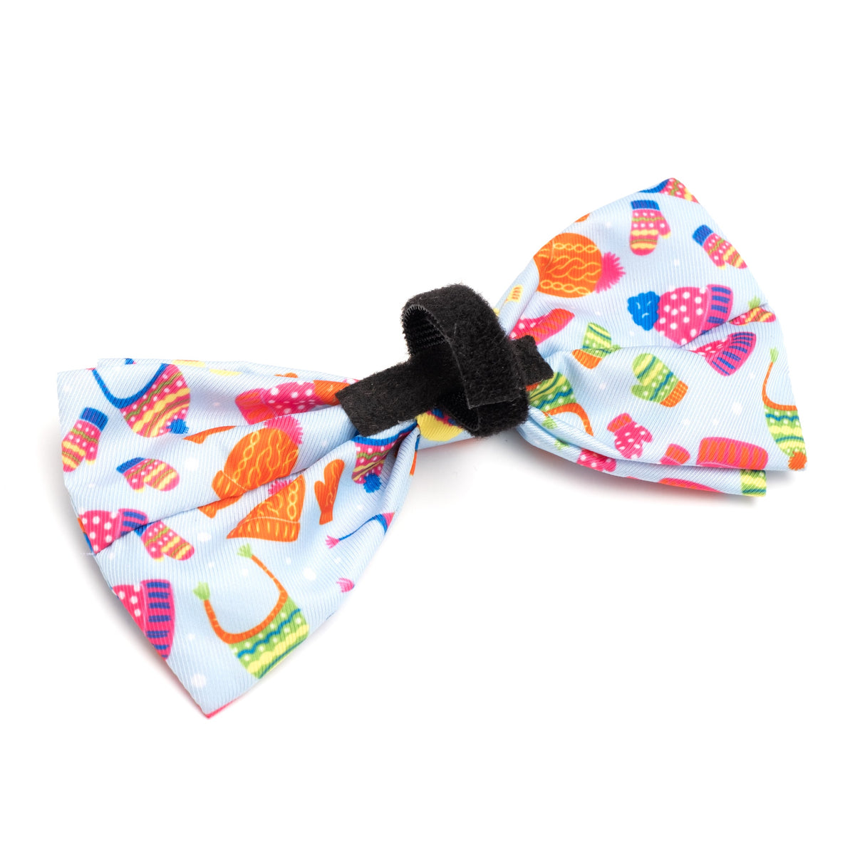 Brrrr! Dog Bow Tie – Polyester, Blue, Sizes S, L