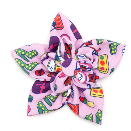 Fashionista Dog Flower – Polyester, Pink, Sizes S, L