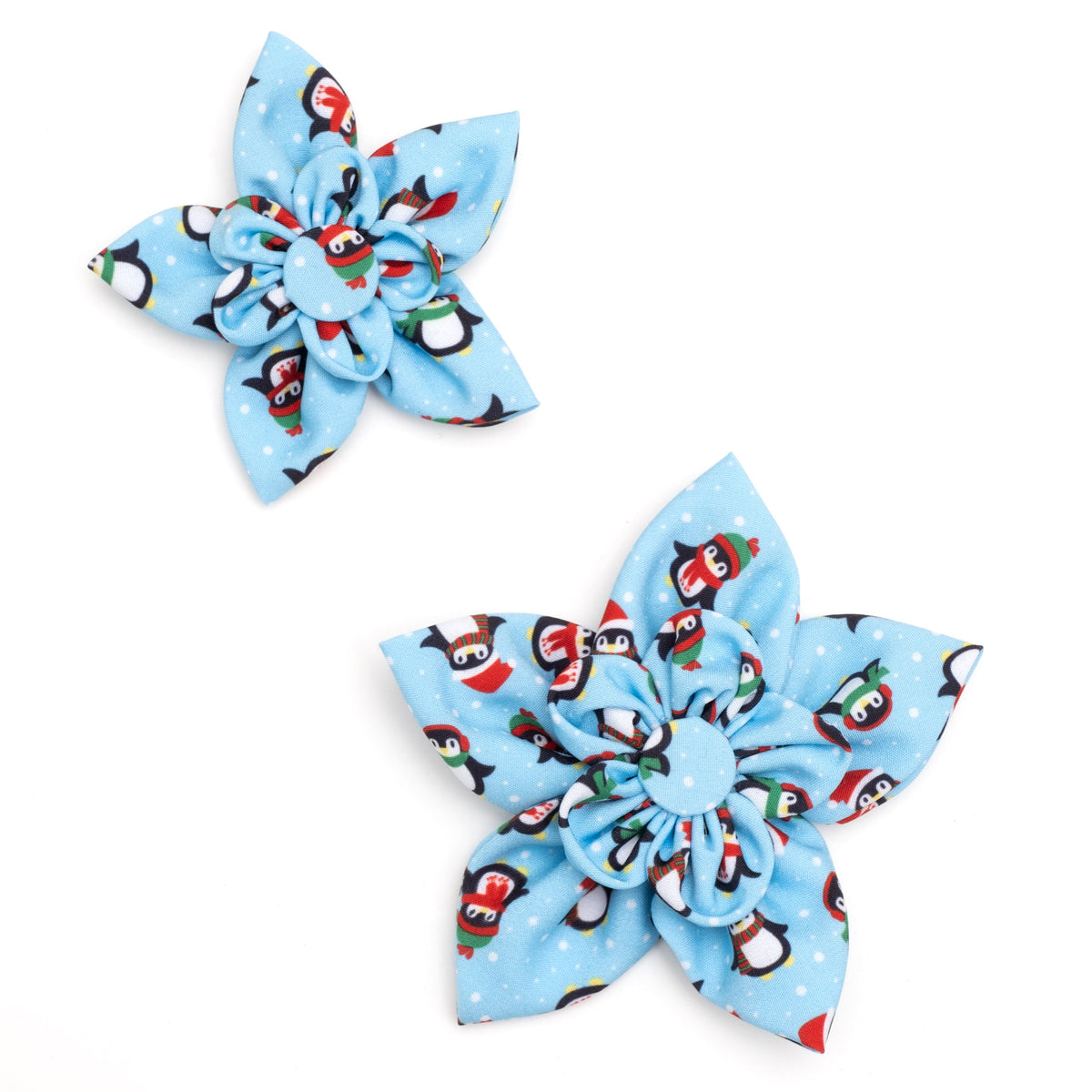 Penguins Dog Flower – Polyester, Blue, Sizes S, L