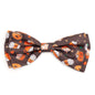 Pumpkin Spice Dog Bow Tie – Polyester, Brown, Sizes S, L