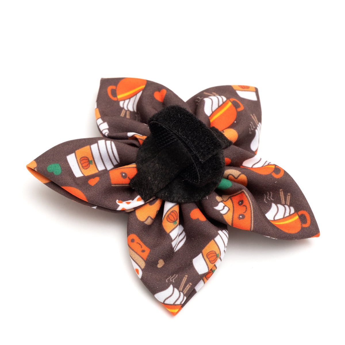 Pumpkin Spice Dog Flower – Polyester, Brown, Sizes S, L