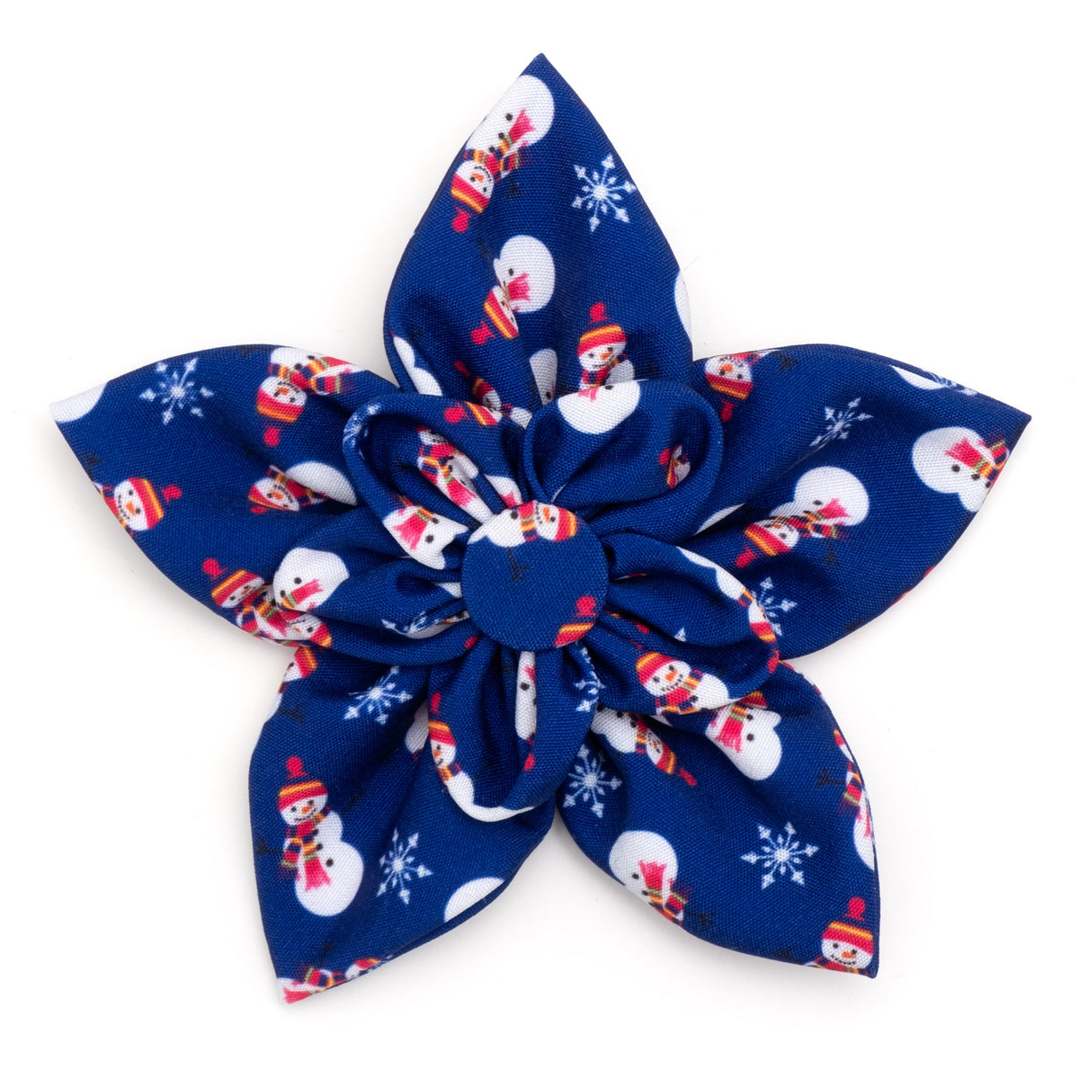 Snowman Dog Flower – Polyester, Blue, Sizes S, L