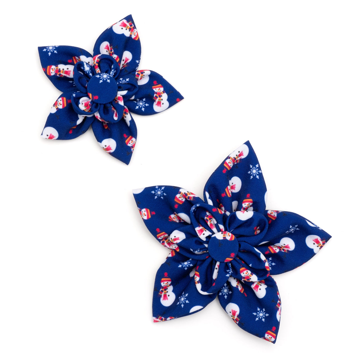 Snowman Dog Flower – Polyester, Blue, Sizes S, L