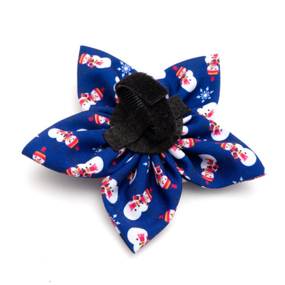 Snowman Dog Flower – Polyester, Blue, Sizes S, L