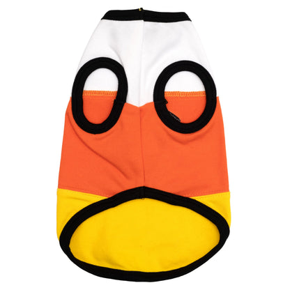 Candy Corn Dog Tank Top – Cotton, Multicolored, Sizes XS–XXL