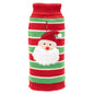 Red & Green Santa Dog Sweater, red/green, main product view