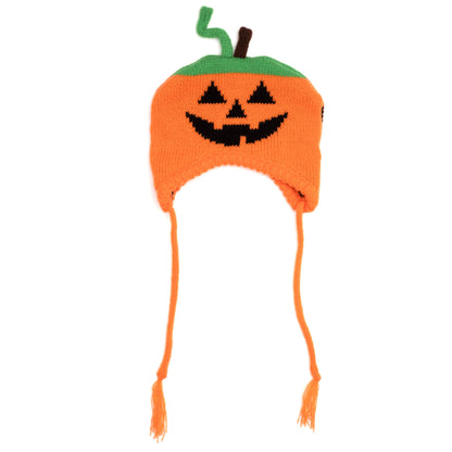 Jack-O-Lantern Hat Dog Scarf – Acrylic, Orange, Sizes XS–L