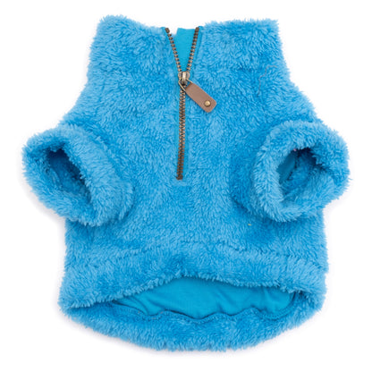 Solid Fleece Quarter Zip Dog Sweater – Polyester, 7 colours, Sizes XS–XXL