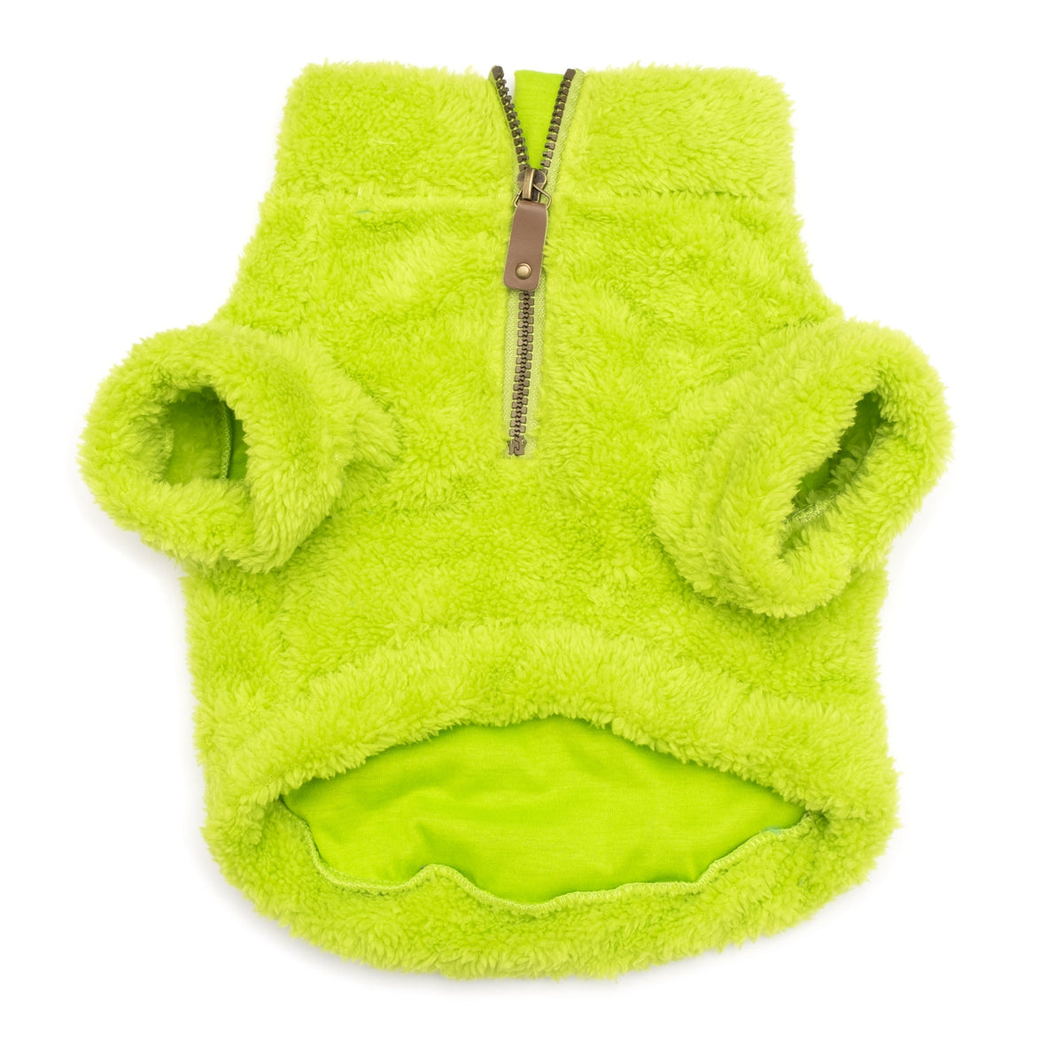 Solid Fleece Quarter Zip Dog Sweater – Polyester, 7 colours, Sizes XS–XXL