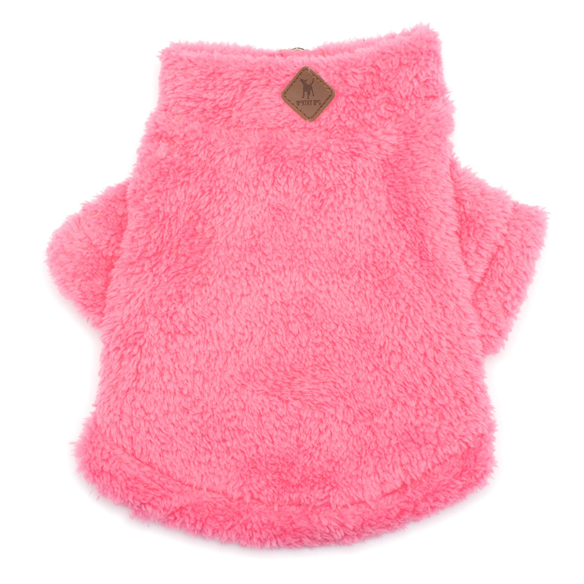 Solid Fleece Quarter Zip Dog Sweater – Polyester, 7 colours, Sizes XS–XXL