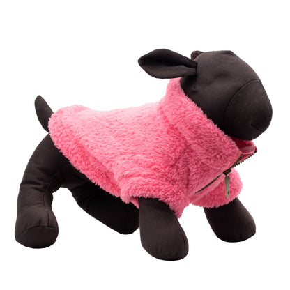 Solid Fleece Quarter Zip Dog Sweater – Polyester, 7 colours, Sizes XS–XXL