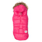 Park City Dog Jacket – Polyester, Pink, Red & Royal, Sizes XS–XXL