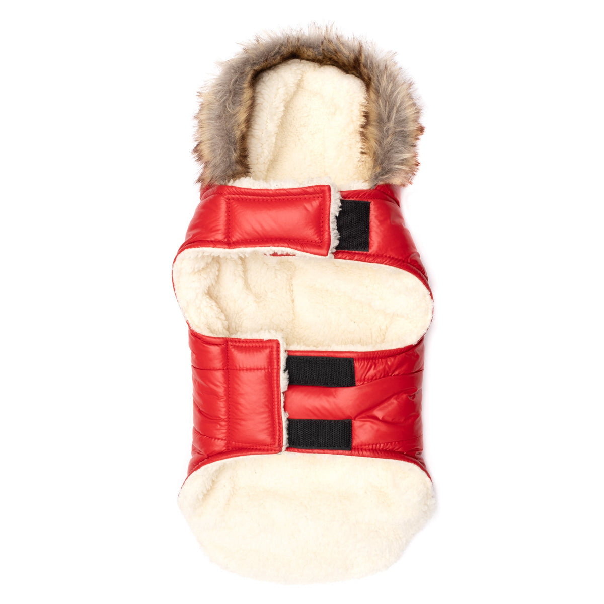 Park City Dog Jacket – Polyester, Pink, Red & Royal, Sizes XS–XXL
