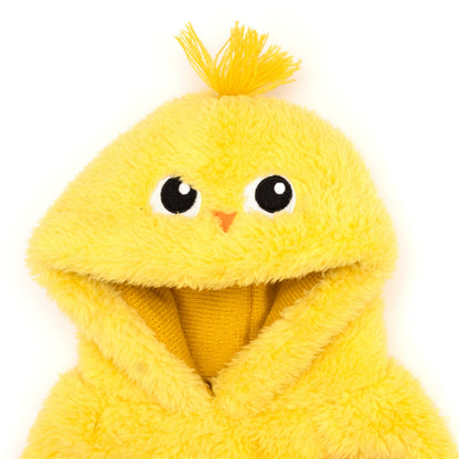 Chick Hoodie Dog Sweater – Acrylic, Yellow, Sizes XS–XXL