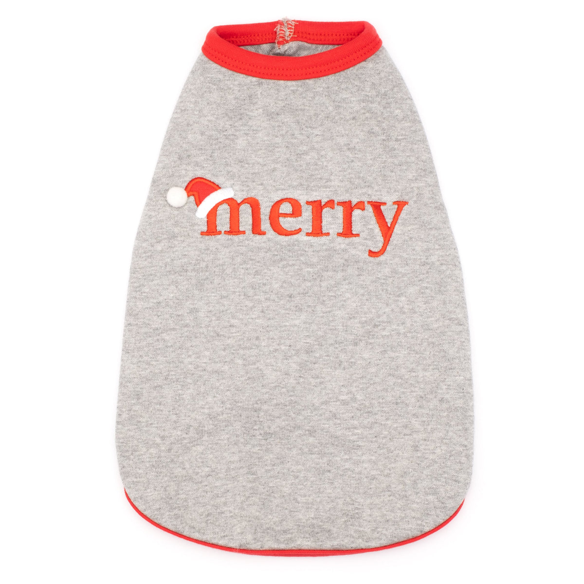 Merry Dog Tank Top – Cotton, Gray, Sizes XS–XXL