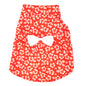 Aloha Dog Dress – Polyester, Coral, Sizes XS–XXL