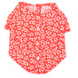 Aloha Dog Shirt – Polyester, Coral, Sizes XS–XXL