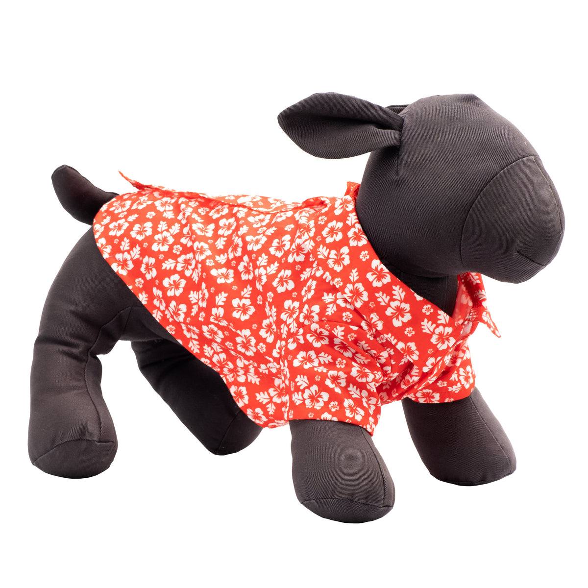 Aloha Dog Shirt – Polyester, Coral, Sizes XS–XXL