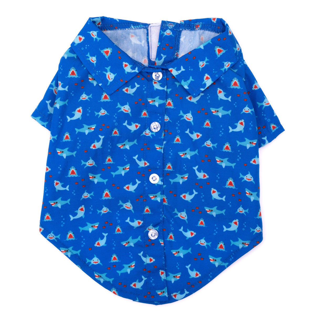 Chomp Dog Shirt – Polyester, Blue, Sizes XS–XXL