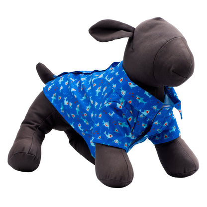 Chomp Dog Shirt – Polyester, Blue, Sizes XS–XXL