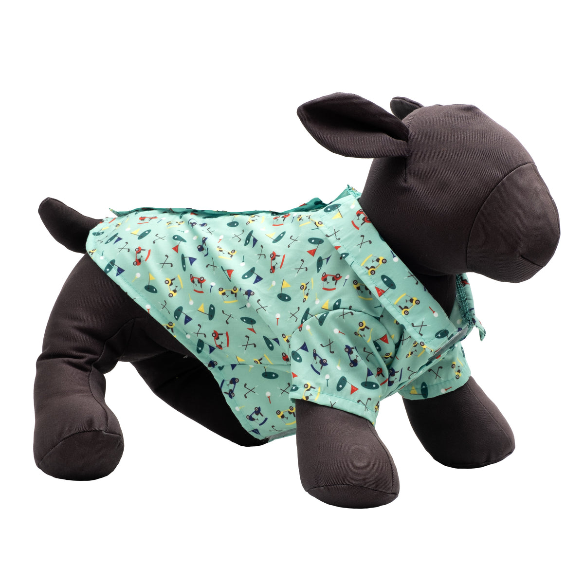 Golf Dog Shirt – Polyester, Green, Sizes XS–XXL