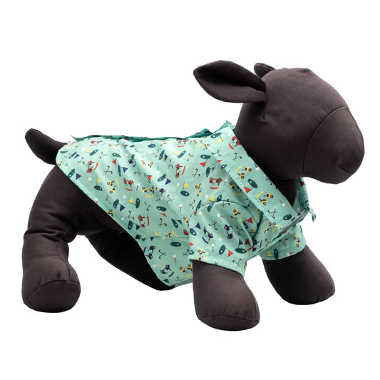 Golf Dog Shirt – Polyester, Green, Sizes XS–XXL
