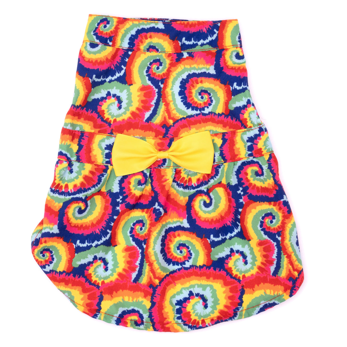 Kaleidoscope Dog Dress – Polyester, Multicolored, Sizes XS–XXL